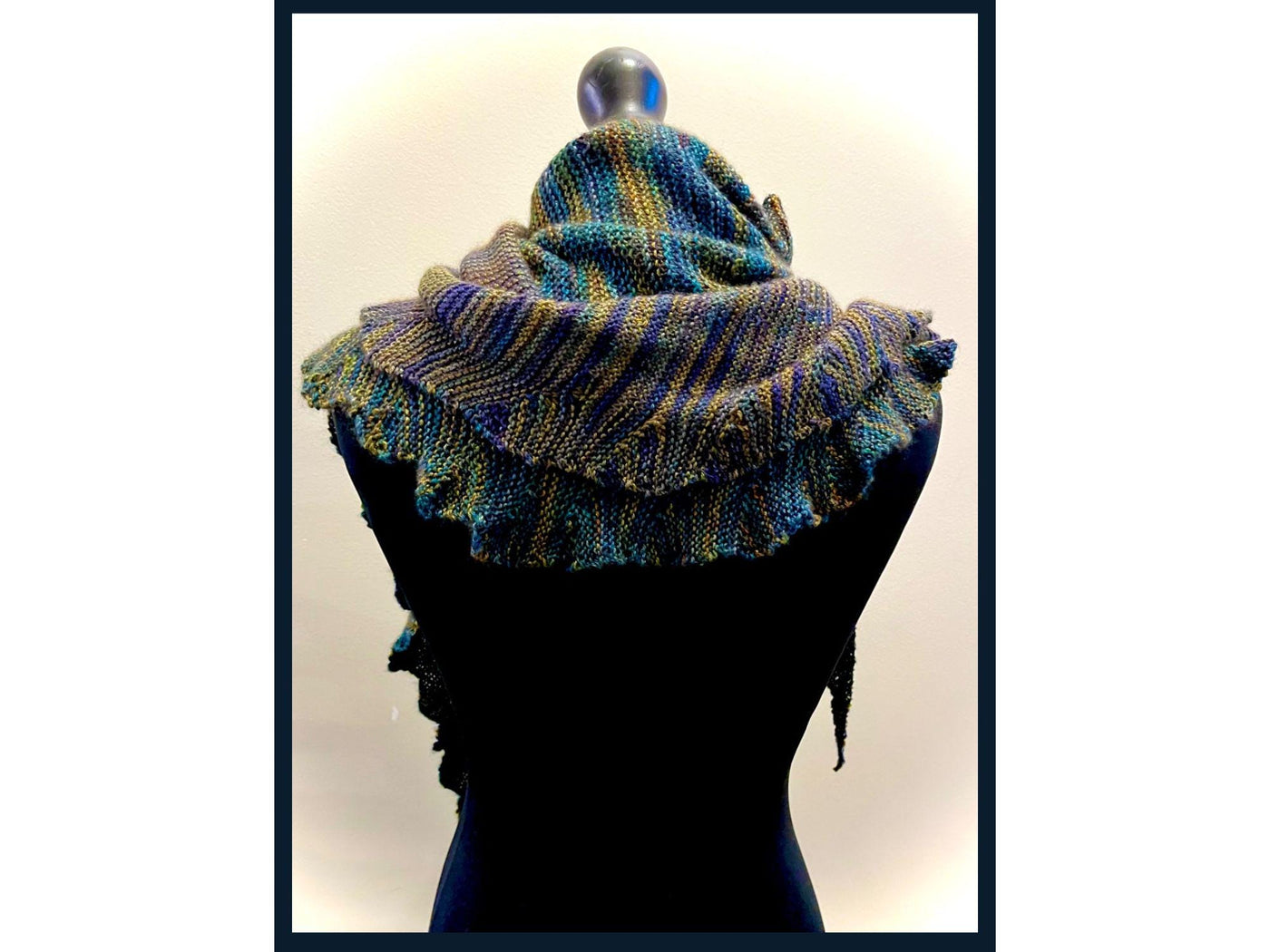 Rift & Ruffle Assymetric Shawlette Knit Pattern PDF, Beginner Shawl Hand Knit Pattern, Instant Download Cowl Pattern, Knitting Accessories