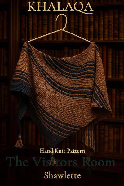 The Visitors Room Shawlette Knitting Pattern PDF, Beginner Shawl Cowl Hand Knit Pattern, Knitter Gift Ideas, Knitting Accessories