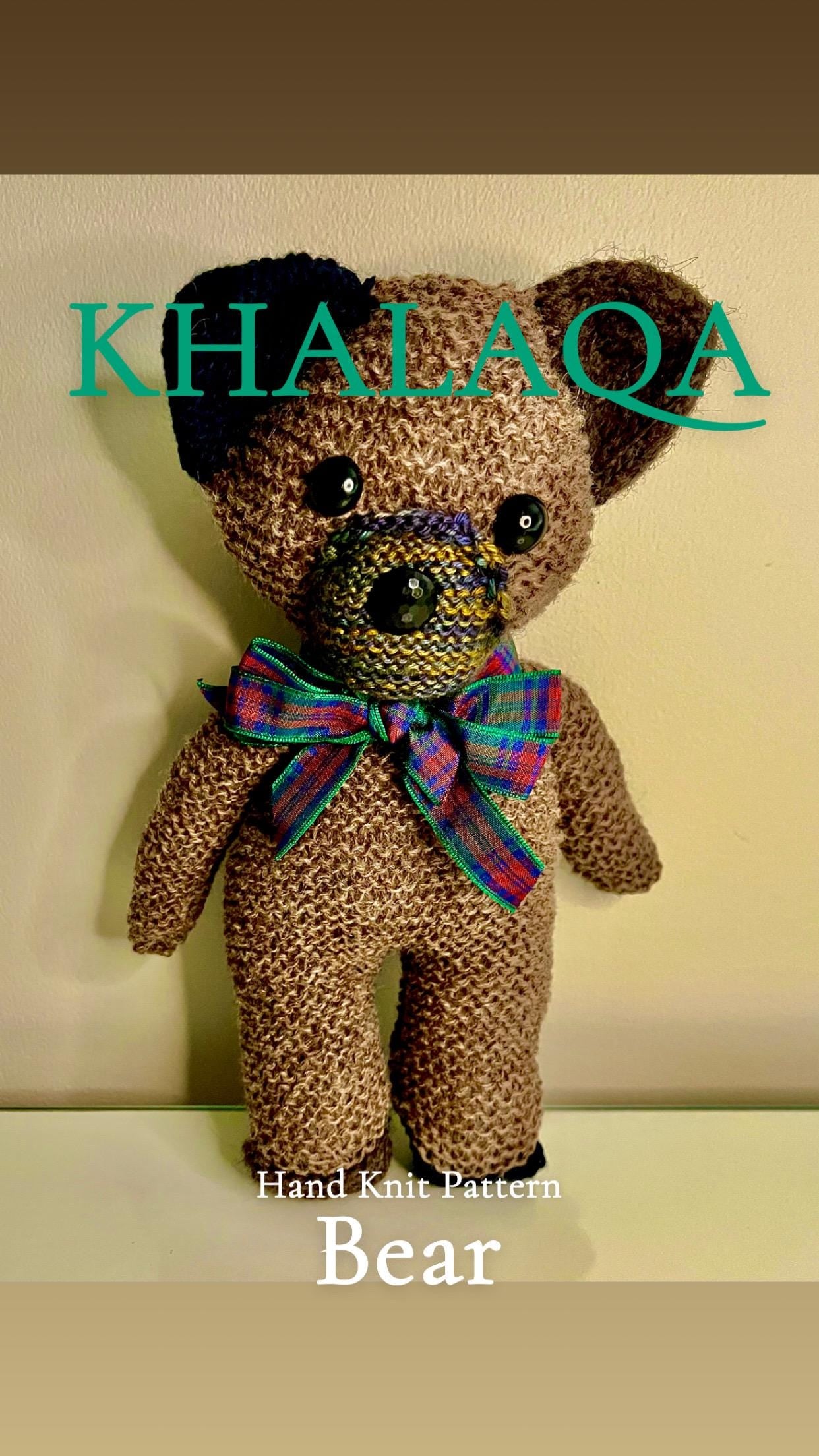The Khalaqa Bear – Knitting Pattern PDF