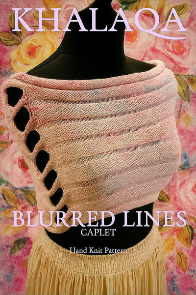 Blurred Lines Caplet Knit Pattern PDF, Beginner Shawl Hand Knit Pattern, Instant Download Cowl Pattern, Knitting Accessories