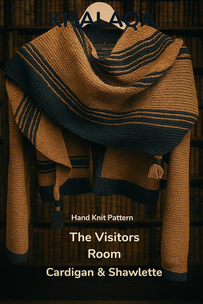 The Visitors Room Cardigan Knitting Pattern PDF, Beginner Sweater Hand Knit Pattern, Knitter Gift, Knitting Gift Ideas, Knitting Accessories