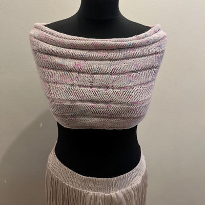 Blurred Lines Knit Caplet Pattern: Beginner Shawl (PDF Pattern)