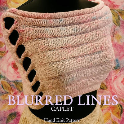 Blurred Lines Knit Caplet Pattern: Beginner Shawl (PDF Pattern)